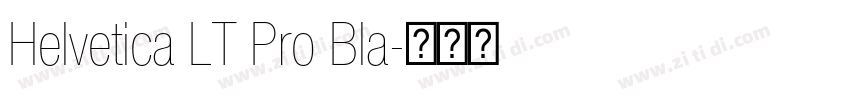 Helvetica LT Pro Bla字体转换